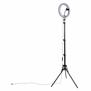 KONIX GEEK STAR Selfie állvány + LED világíás + Telefon tartó (KX-GS-RINGLIGHT) kép