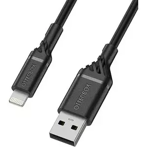 Kábel OtterBox 1m Lightning to USB-A Cable, Black (78-52525) kép