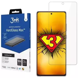 TEMPERED KIJELZŐVÉDŐ FÓLIA 3MK HardGlass Max Samsung N986 Note 20 Ultra black, FullScreen Glass FingerPrint kép