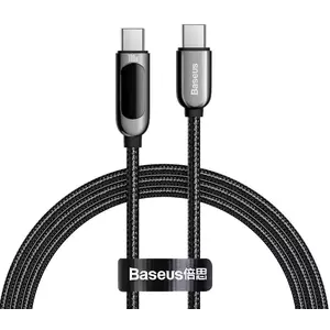 Kábel Baseus Display Cable USB-C to Type-C 100W 1m (black) kép
