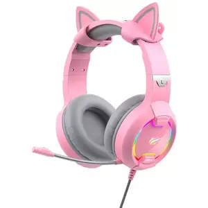 Fejhallgató Havit GAMENOTE H2233d Gaming headphones RGB (pink) kép