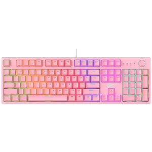 Játék billentyűzet Havit KB871L Mechanical Gaming Keyboard RGB (pink) kép