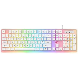 Játék billentyűzet Havit KB876L Gaming Keyboard RGB (white) kép