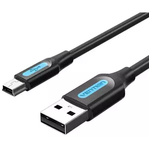 Kábel Vention USB 2.0 A to Mini-B cable COMBC 0.25m Black PVC kép