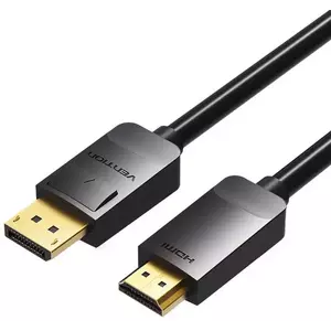 Kábel Vention DisplayPort 1.2 to HDMI 1.4 Cable 3m HADBI 1080P 60Hz (Black) kép