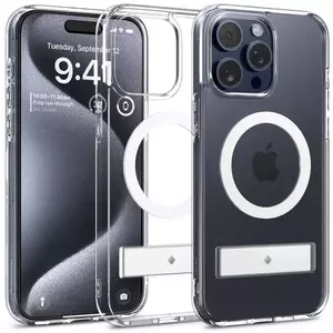 Tok Spigen Caseology Capella MagSafe Kickstand, clear white - iPhone 15 Pro (ACS06757) kép