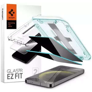 TEMPERED KIJELZŐVÉDŐ FÓLIA Spigen Glass tR EZ Fit Privacy 2 Pack - Samsung Galaxy S24+ (AGL07626) kép
