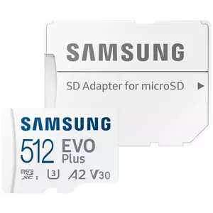 Memóriakártya Samsung micro SDXC card 512 GB EVO Plus + SD adapter kép