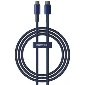 Kábel Baseus Tungsten Glod USB-C to USB-C cable, 100W, 1m (blue) kép