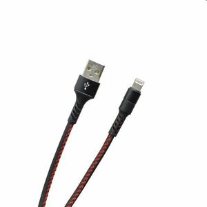 MobilNET Adat- és töltőkábel USB/Lightning, 2A, 1m, fekete kép