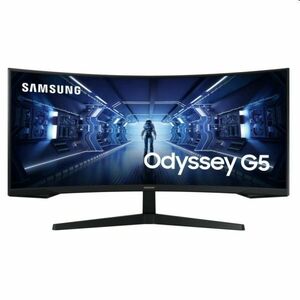 Samsung Odyssey G55T 34" QHD VA Curved LED Monitor kép