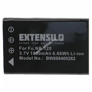 Helyettesítő EXTENSILO akku Fujifilm FinePix F11 típus NP-120 1800mAh kép