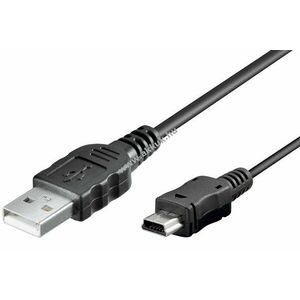 USB kábel mini USB csatlakozóval 1m (Nokia DKE-2, Motorola SKN6371C, HTC DC-U100, stb) kép