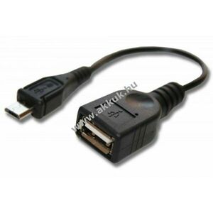 OTG adapterkábel Micro USB csatlakozó USB csatlakozás kép