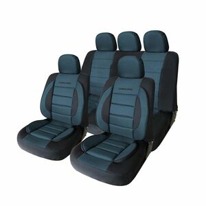 Autós üléshuzat szett - kék / fekete - 11 db-os - HSA012 kép