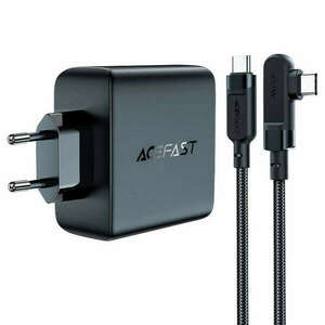 Wall charger Acefast A37 PD100W GAN, 4x USB, 100W (black) kép