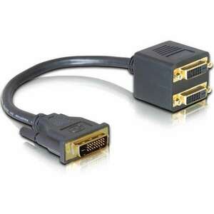 DeLock Adapter DVI-D (Dual Link) (24+1) male to 2x (Dual Link) (2... kép