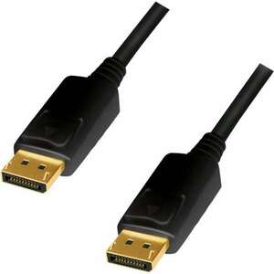 Logilink DisplayPort Cable, DP/M to DP/M, 4K/60Hz, CCS, black, 3... kép