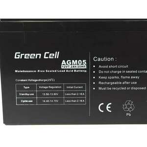 Green Cell 12V 7.2Ah AGM Zselés akkumulátor kép