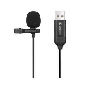 Sandberg Streamer USB Clip Mikrofon Fekete 126-40 kép