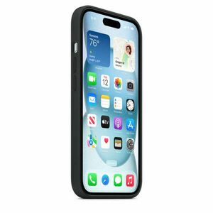 Apple iPhone 15 Silicone Case w MagSafe - Black kép