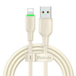 USB és Lightning kábel Mcdodo CA-4740 LED fény 1.2m (bézs) kép