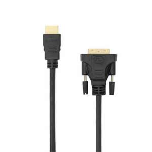 Sbox kábel, cable hdmi male - dvi (24+1) male 2 m HDMI-DVI-2/R kép