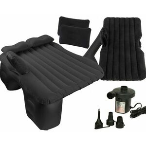 Autóágy matrac felfújható + pumpa fekete kép