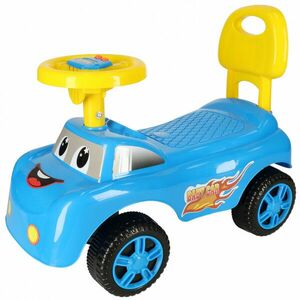 Mosolygós autó tolóhajtás dudával kék kép