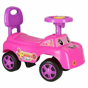 Babakocsi mosolygó autó dudával rózsaszínű kép