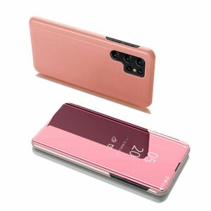 MG Clear View könyv tok Samsung Galaxy S22 Ultra, rózsaszín kép