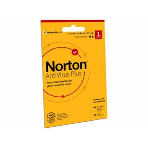 Norton Antivirus Plus Vírusirtó 2GB, 1 felhasználó, 1 Eszköz 1 Év (aktiváló kulcs) kép