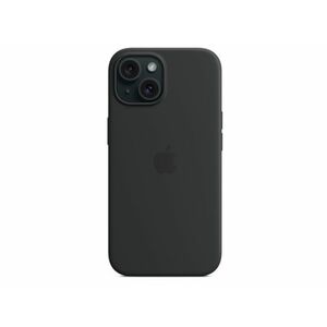 Apple MagSafe-rögzítésű iPhone 15-szilikontok (MT0J3ZM/A) fekete kép