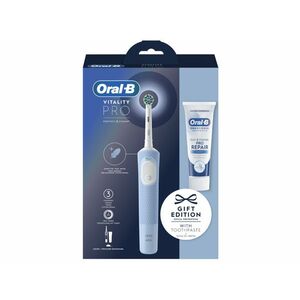 Oral-B Vitality PRO elektoromos fogkefe + fogkérm csomag (10PO010410) Vapor Blue kép