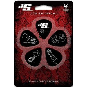 D'Addario Joe Satriani Guitar Picks Black Thin kép