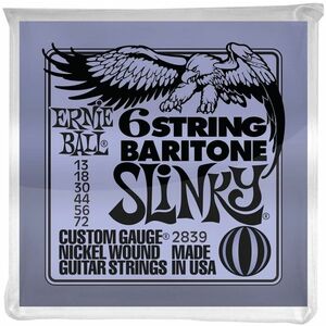 Ernie Ball 2839 Nickel Wound 6-String Baritone Slinky kép
