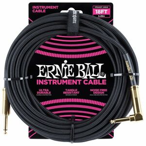 Ernie Ball 18' Braided Cable Black kép
