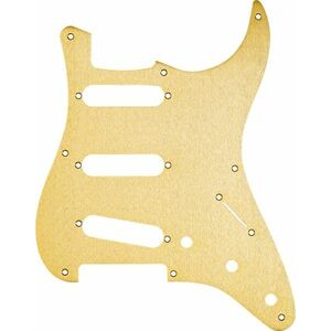 Fender Pickguard, Stratocaster S/S/S, 8-Hole Mount, Gold Anodized Alum kép