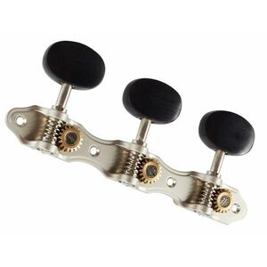 Taylor Slot Head Nickel/Ebony Tuner Buttons 6-String Set kép
