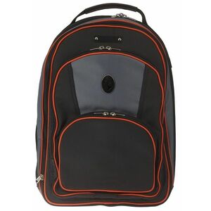 Marcus Bonna MB Backpack Bag, Black/Grey Nylon, Orange Piping, Bell Pr kép