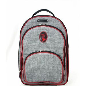 Marcus Bonna MB Backpack Bag, Black/Grey Nylon, Orange Piping, Bell Pr kép