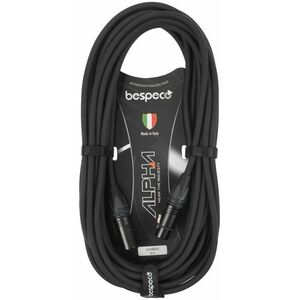 Bespeco Alpha Microphone Cable Neutrik XLR M - XLR F 9 m kép