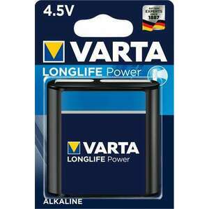 VARTA Elem, 3LR12 lapos elem, 4, 5 V, 1 db, VARTA "Longlife Power" kép