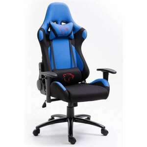 Dark Gamer szék nyak- és derékpárnával - kék-fekete kép