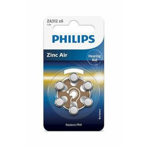 Philips Minicells ZA312B6A/00 háztartási elem Egyszer használatos... kép