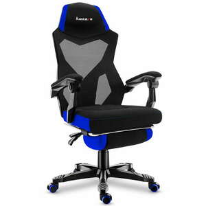 Huzaro Combat 3.0 Gamer szék lábtartóval - fekete-kék kép