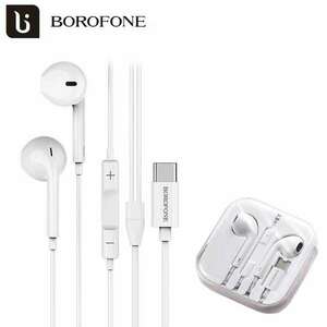 Borofone Amazing USB-C vezetékes fülhallgató/headset BM27 - Fehér kép