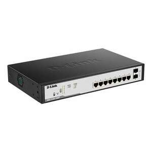D-Link DGS-1100-10MPV2/E Switch 8x1000Mbps (8xPOE) + 2xGigabit SF... kép