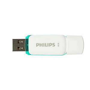 Philips FM08FD70B Türkizkék Fehér USB-A 8 GB 2.0 USB flash meghajtó kép