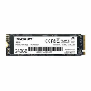 Patriot Memory P310 M.2 240 GB PCI Express 3.0 NVMe kép